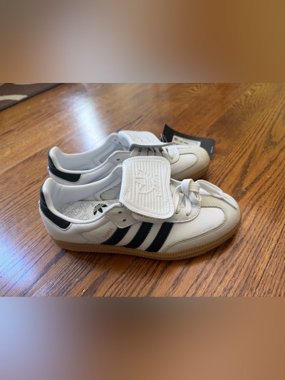 NWT size 7 Woman’s adidas Samba LT Cloud White Core Black Gum